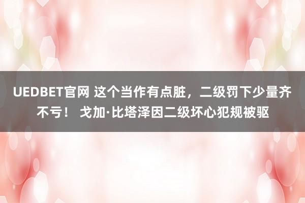 UEDBET官网 这个当作有点脏，二级罚下少量齐不亏！ 戈加·比塔泽因二级坏心犯规被驱